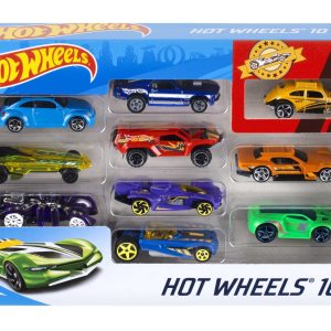 Hot Wheels Die Cast Basics Veículo de Brinquedo Pacote 10 Carros